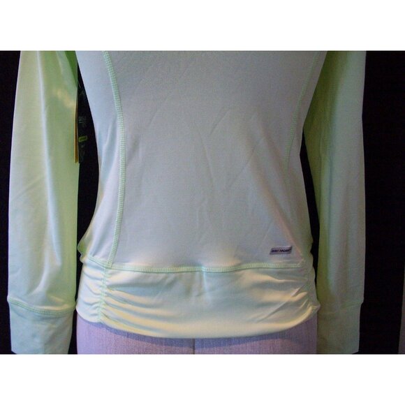 Danskin Now Performance Girls Loose Fit Active Tee Neon Green Long Sleeve Large - Picture 12 of 12